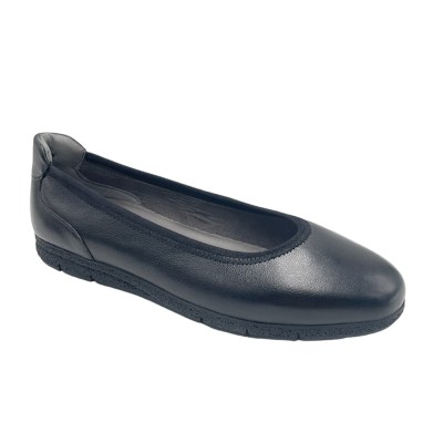 TAMARIS ballerine in pelle colore nero tacco basso 1-4 cm   donna numeri 43,44,45 numeri speciali    