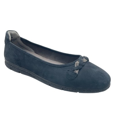 TAMARIS special numbers Shoes Blue chamois heel 2 cm