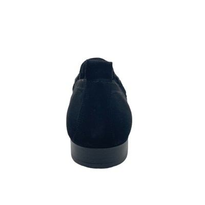 TAMARIS mocassini in camoscio colore nero tacco basso 1-4 cm   donna numeri 43,44,45 numeri speciali    