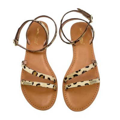 Les Tropeziennes sandali in pelle colore beige tacco basso 1-4 cm   semplicità, qualità e raffinatezza     