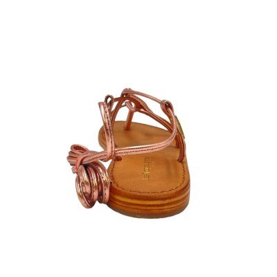Les Tropeziennes sandali in pelle colore rosa tacco basso 1-4 cm   semplicità, qualità e raffinatezza     