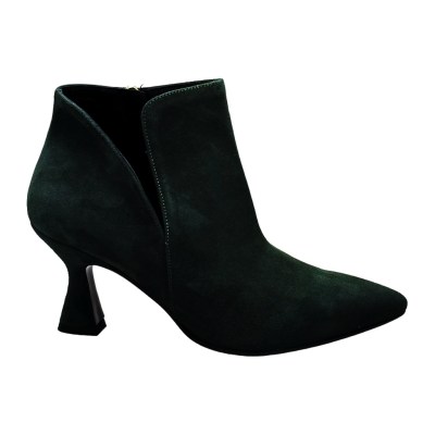 MELLUSO Z968  accollato anckle boot stivaletto per donna nero tacco 33 34 35 36 37 38 39 40 41 42 43