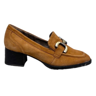 TAMARIS 8-84309-41 311COMFORT mocassino scarpa donna accollata camel con morsetto soletta estraibile