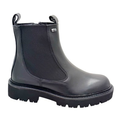 VALLEVERDE V49602 anfibio  nero per donna ankle boot basic forma large cerniera