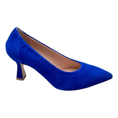 MELLUSO E1672 scarpa per donna decoltè scamosciato blu royal bluette clessidra  33 34 35 36 37 38 39 40 41