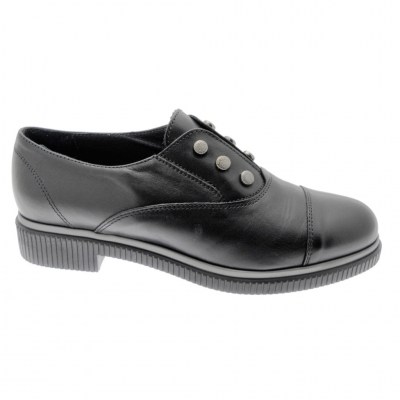 SOFFICE SOGNO 9881  scarpa donna accollata slip on pelle nero