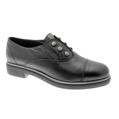SOFFICE SOGNO 9881  scarpa donna accollata slip on pelle nero