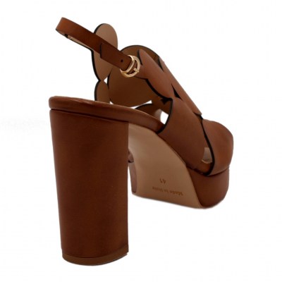 Angela Calzature special numbers Shoes marrone ecopelle heel 9 cm
