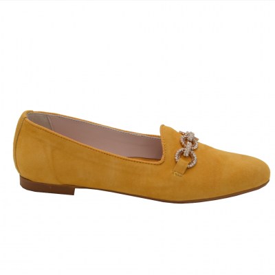 Calzaturificio Lusar standard numbers Shoes Yellow chamois heel 1 cm