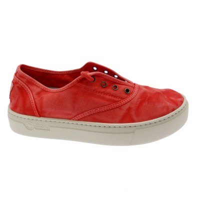 NATURAL WORLD ECO tennis cotton wedge RED Rojo 6112E 652