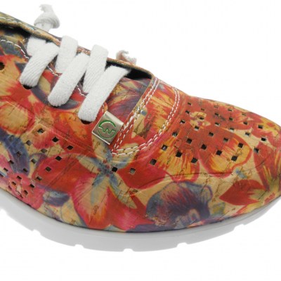 SLOWWALK W120 HELIOS-H-PRINT  sneaker slip on floral  plantare vegan shoes