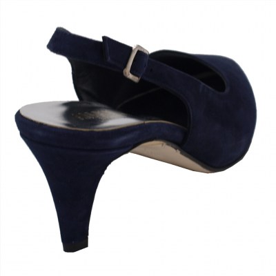 Angela Calzature Numeri Speciali sandali in camoscio colore blu tacco medio 4-7 cm   Numero 42 numeri speciali    