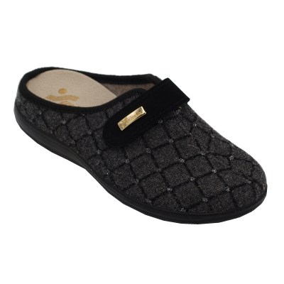 SUSIMODA pantofole ciabatte in lana cotta colore nero tacco basso 1-4 cm   nr 42 numeri speciali    