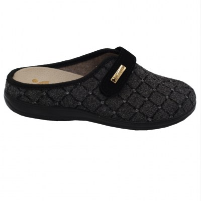 SUSIMODA pantofole ciabatte in lana cotta colore nero tacco basso 1-4 cm   nr 42 numeri speciali    