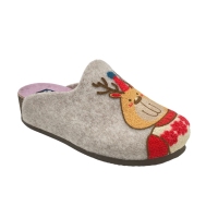 DEFONSECA pantofole ciabatte in lana cotta colore grigio tacco basso 1-4 cm   comfort e allegria     